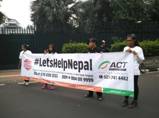 Bantu Korban Gempa Nepal, ACT Bakal Bangun Shelter
