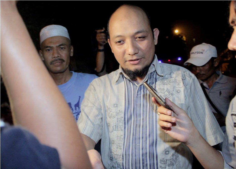 Kuasa Hukum Novel Baswedan, Bahrain, memastikan Novel masih aktif sebagai penyidik KPK. Foto Antara/Bima Sakti