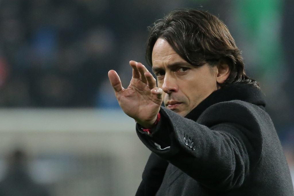 Pelatih AC Milan, Filippo Inzaghi (MARCO BERTORELLO / AFP)