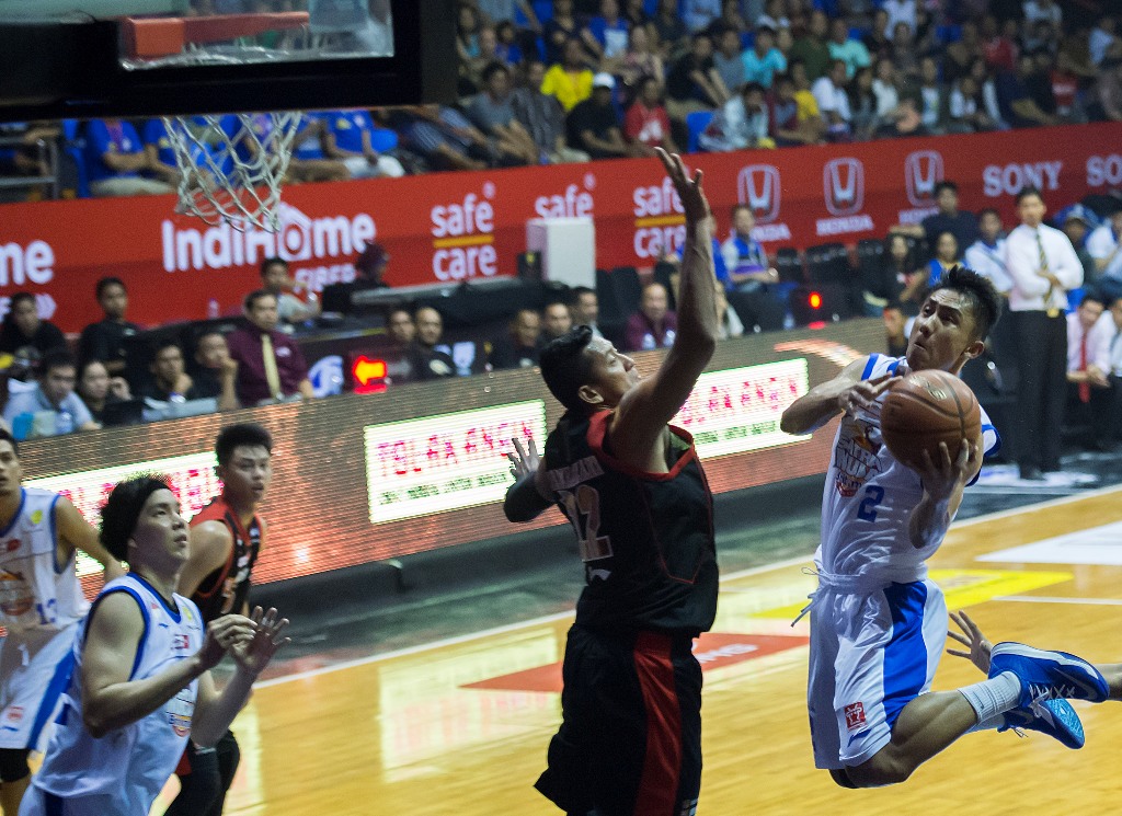 Suasana pertandingan Satria Muda kontra Aspac. (Foto: Antara/ Widodo S. Jusuf)