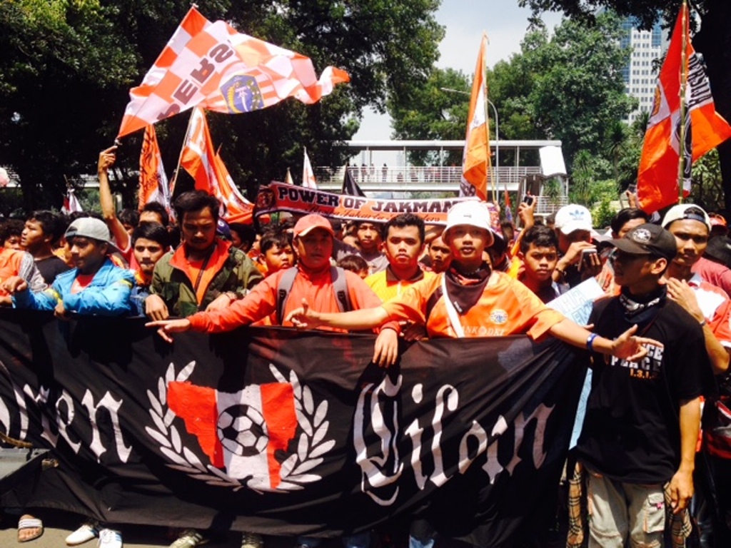 Demo The Jakmania di depan Istana Negara (MTVN/Krisna)