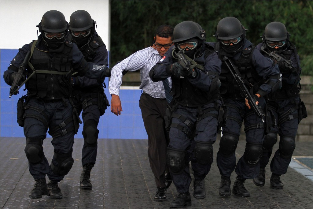Prajurit dari tiga pasukan khusus TNI digabungkan untuk membentuk pasukan khusus. Foto Antara/M. Agung Rajasa