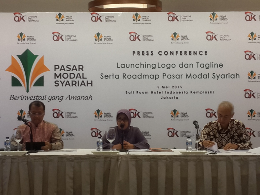 OJK resmikan logo dan tagline pasar modal syariah. Foto: MTVN/Dian Ihsan Siregar