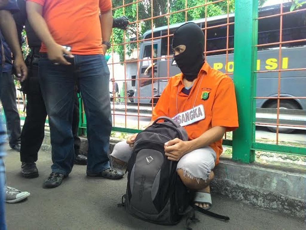 Rekontruksi pembunuhan Deudeh--Metrotvnews.com/Arga Sumantri