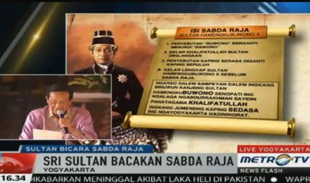 Ini Isi Dua Sabda Raja Sri Sultan 