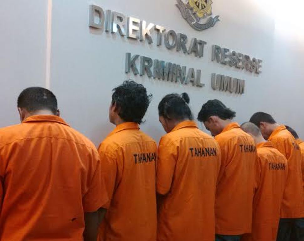  lima pelaku begal motor Ciracas, Jakarta Timur--Metrotvnews.com/Al Abrar