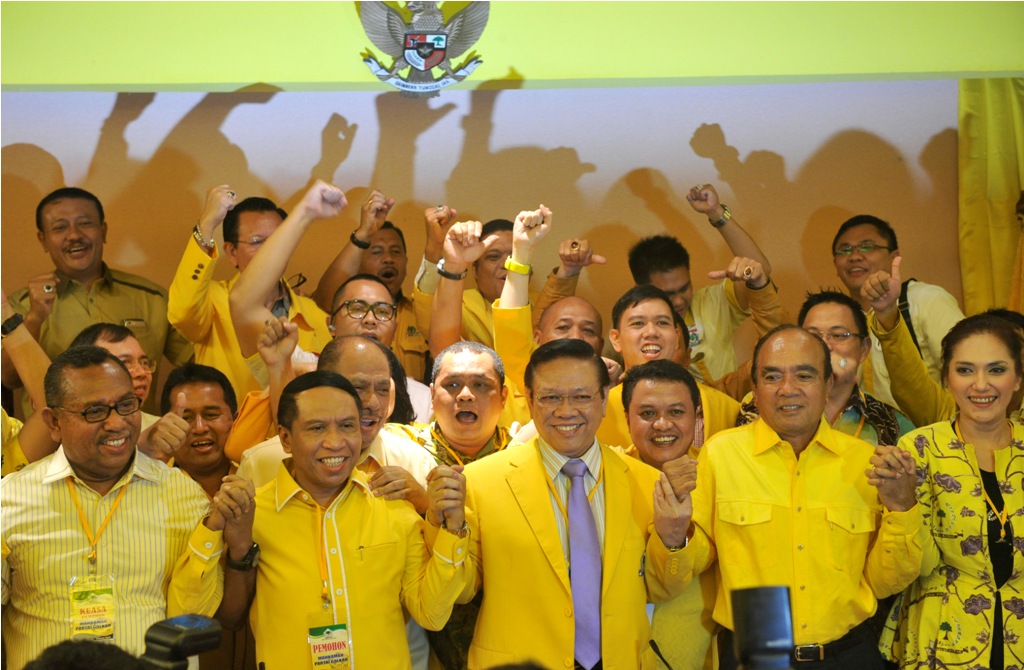 Pengurus Golkar kubu Agung. Antara Foto/Andika Wahyu