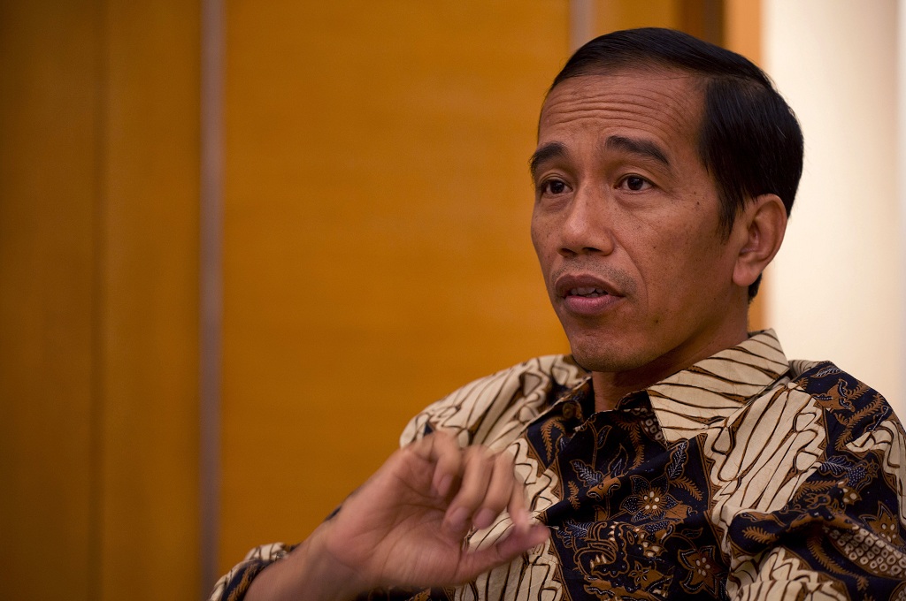 Presiden Joko Widodo saat diwawancara AFP. AFP / ROMEO GACAD