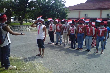 Aksi Tutup Mulut Warnai Peringatan Harkitnas di Pamekasan