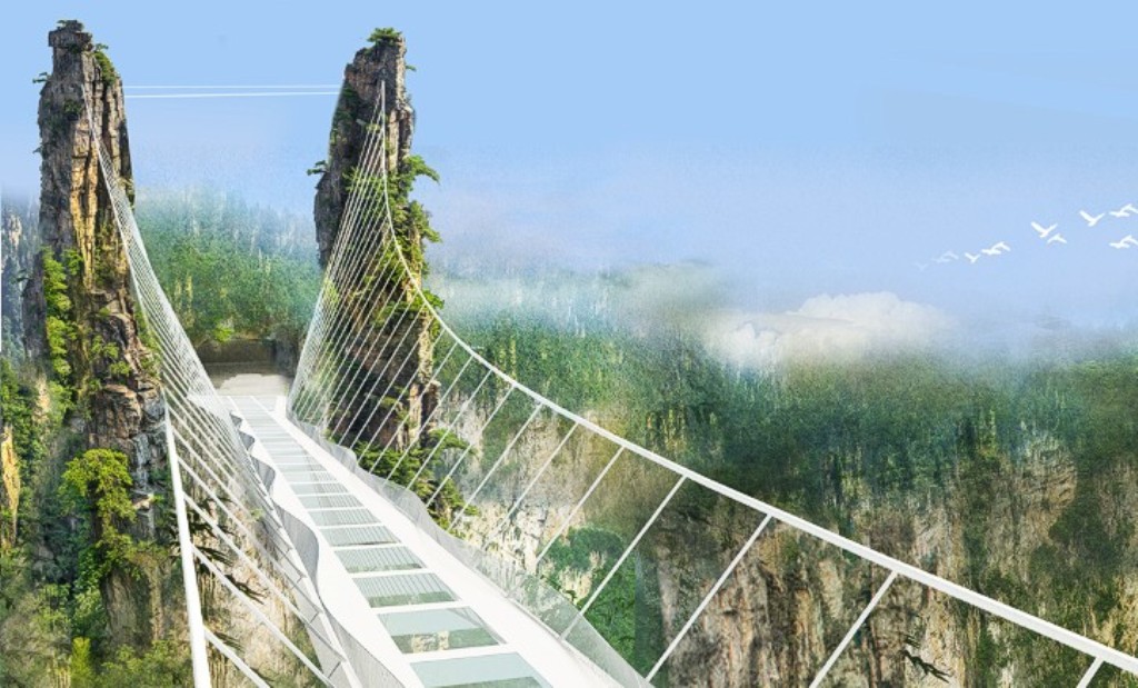 Zhangjiajie Skywalk, Jembatan yang Menguji Adrenalin Anda ...