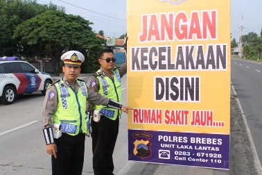 Jelang Arus Mudik, Papan Peringatan Dipasang di Titik Rawan Pantura