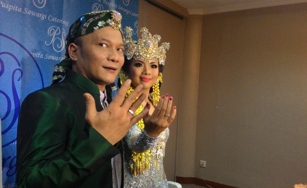 Iwa K dan Wikan (Foto:Metrotvnews.com/Dwi Ayu R)