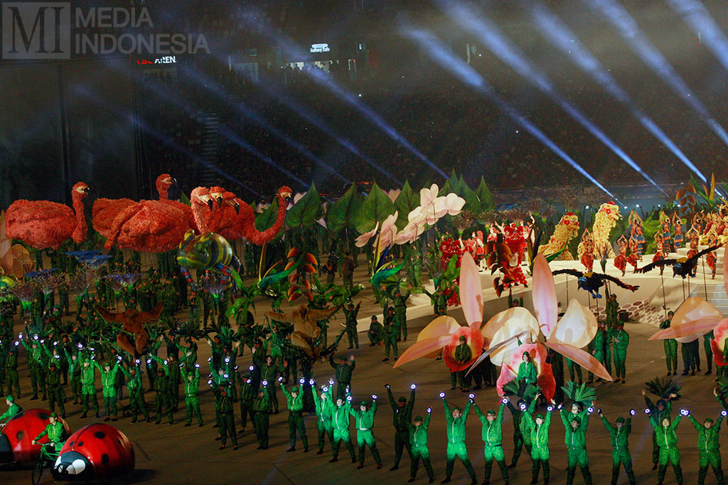 Meriahnya Acara Pembukaan SEA Games 2015 di Singapura