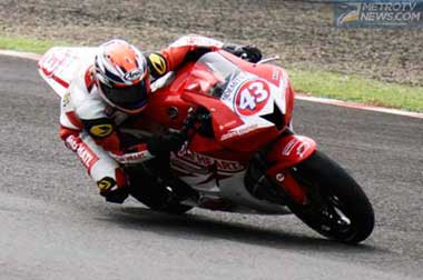 M Fadli Start Tiga Besar di Kelas Supersport 600 ARRC Sentul