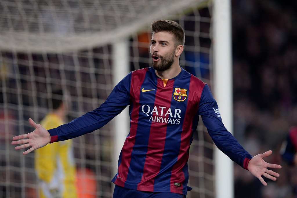 Bek Barcelona, Gerard Pique mewaspadai serangan balik Juventus (AFP)