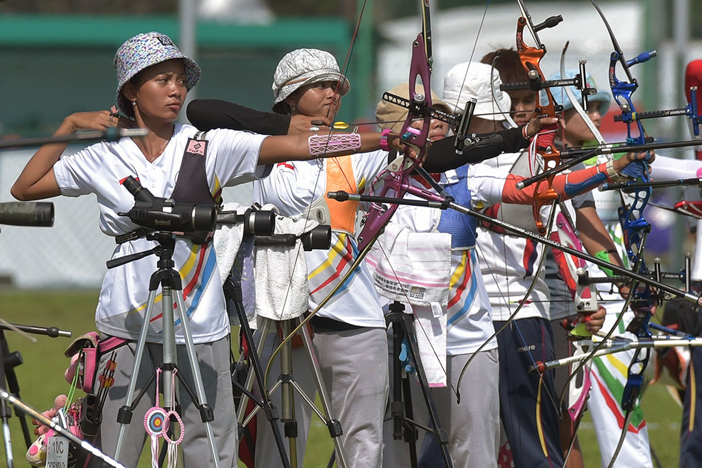 Atlet Indonesia Jalani Penyisihan Panahan Putri