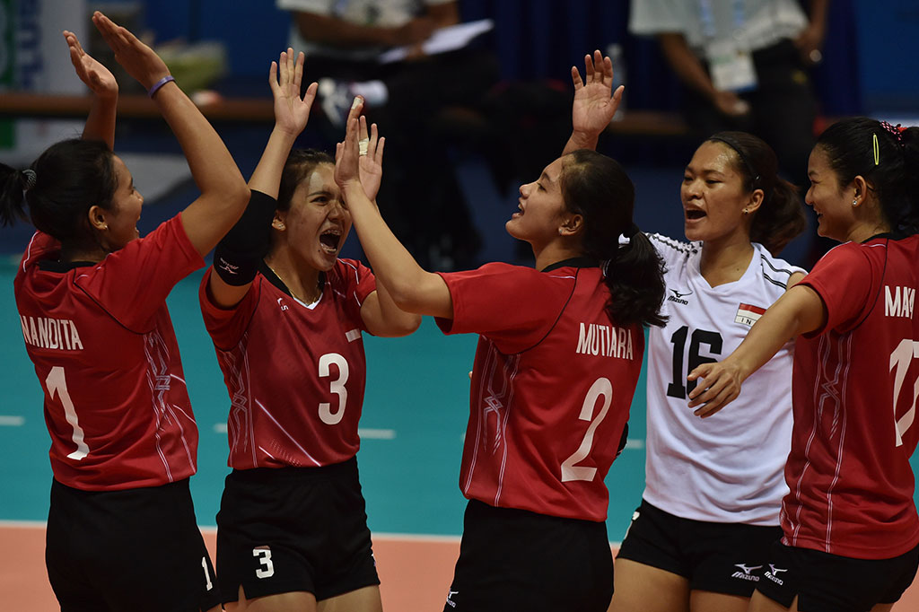 Tim Voli Putri Indonesia Tundukkan Filipina