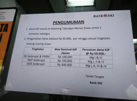 Bank Dki Cairkan Dana Kjp Rp2 305 Triliun