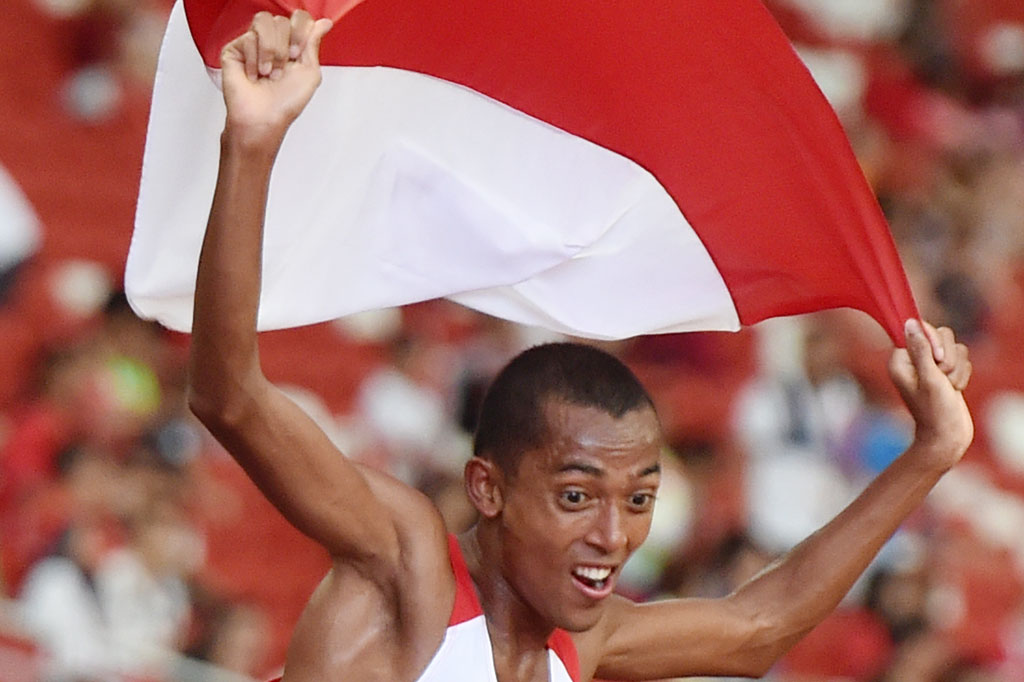 Agus Prayogo Sumbang Emas dari Lari 10.000 Meter