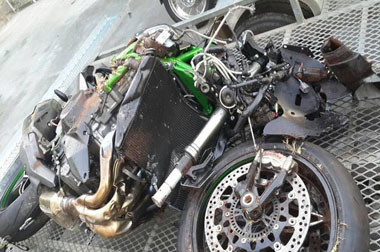 Kawasaki Ninja H2 Pertama yang Hancur di Afrika Selatan 