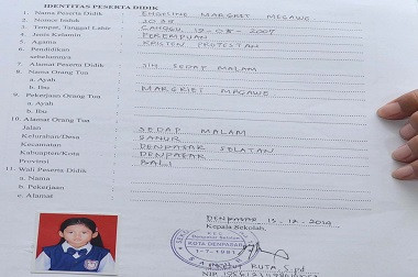 Angeline Terima Rapor Kenaikan Kelas Hari Ini 