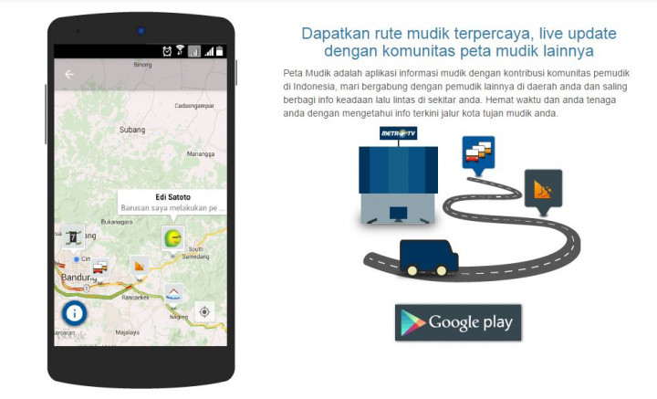 Aplikasi Peta Mudik Metro TV, Sajikan Info Mudik Lengkap, Akurat, dan Cepat 