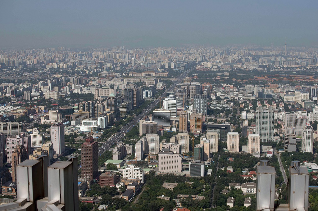 Pemandangan umum kota Beijing, Tiongkok. AFP / Ed Jones