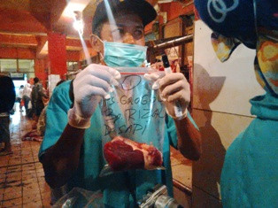 Daging di Pasar Grogol Aman Konsumsi
