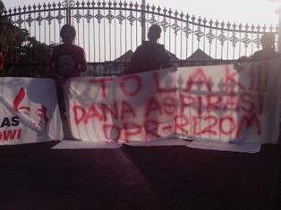 Warga Yogyakarta Tolak Dana Aspirasi