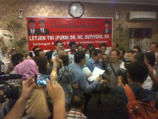 Tim Gabungan Relawan Jokowi Deklarasi Dukung Sutiyoso jadi KaBIN