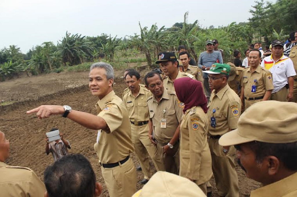Ganjar Pranowo saat berkunjung ke Brebes beberapa waktu lalu, Metrotvnews.com/ Kuntoro Tayubi