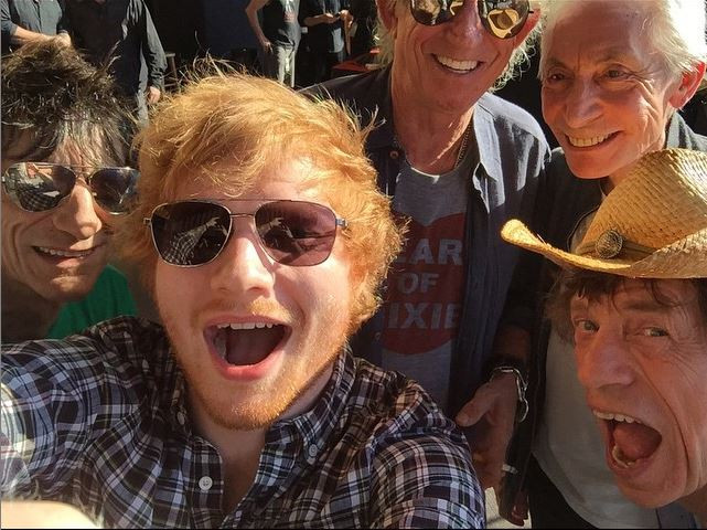 Jelang Tampil di Wembley, Ed Sheeran 'Pemanasan' Bareng the Rolling Stones