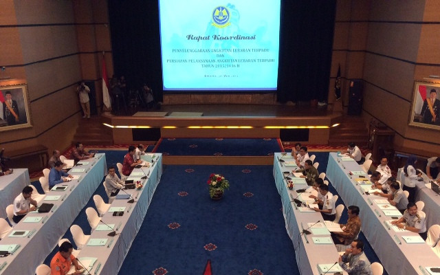 Rakorna Kemenhub membahas arus mudik Lebaran 2015. (Foto: MTVN/Githa Farahdina)