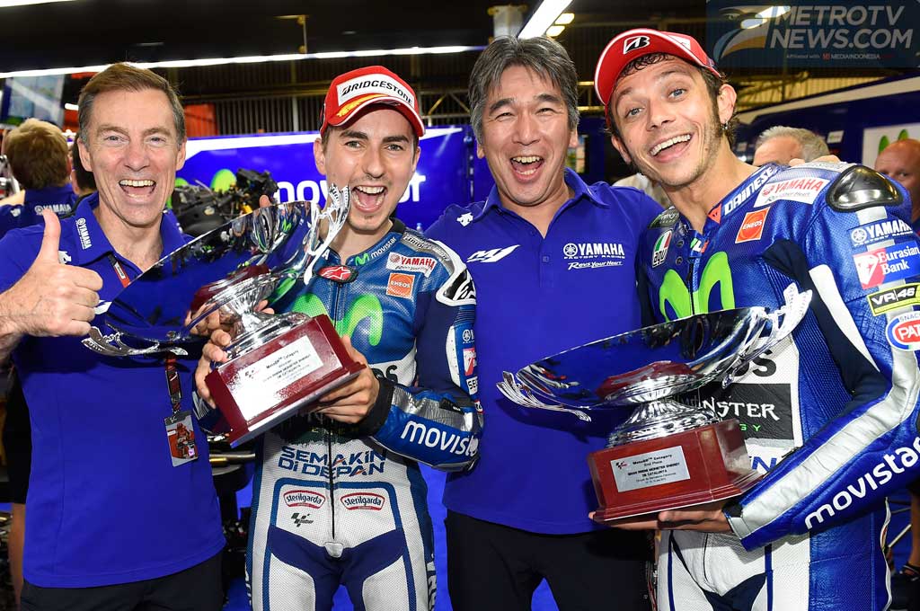 Jorge Lorenzo dan Valentino Rossi ucapkan selamat berpuasa pada fans balap di Indonesia. Yamaha