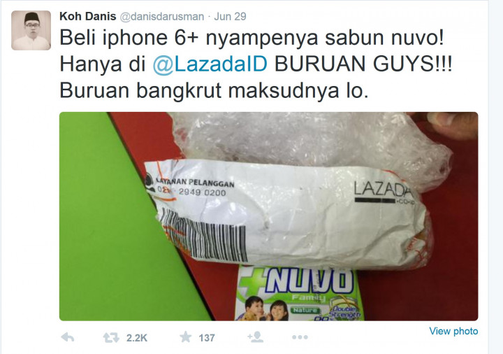 Lazada Senang Bos Elevania Jadi Pelanggannya 