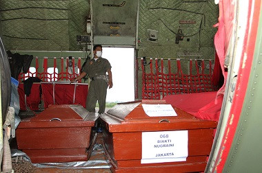 Setelah Tertunda, Delapan Jenazah Korban Hercules Jatuh Diterbangkan