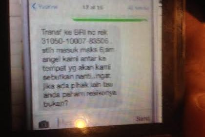 Ini Isi Pesan Singkat dari 'Penculik' Angeline