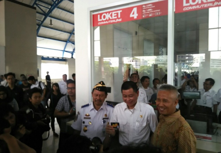 Pesan Menteri Jonan di Stasiun Palmerah