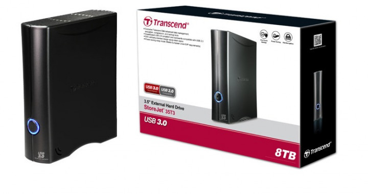Transcend Umumkan HDD Eksternal Storejet 35T3, Kapasitas Sampai 8 TB 
