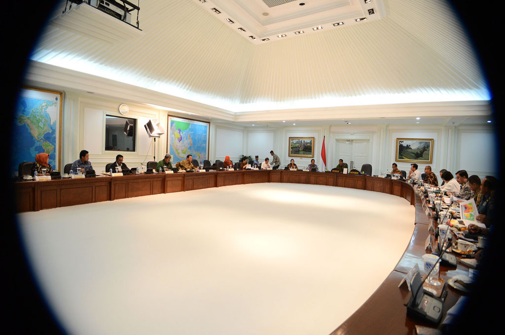 Rapat kabiner terbatas--------MI/Panca Syurkani