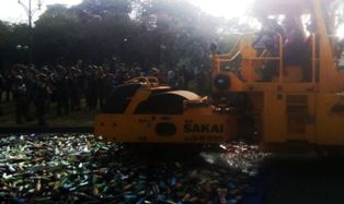DKI Musnahkan 11.321 Botol Miras Ilegal