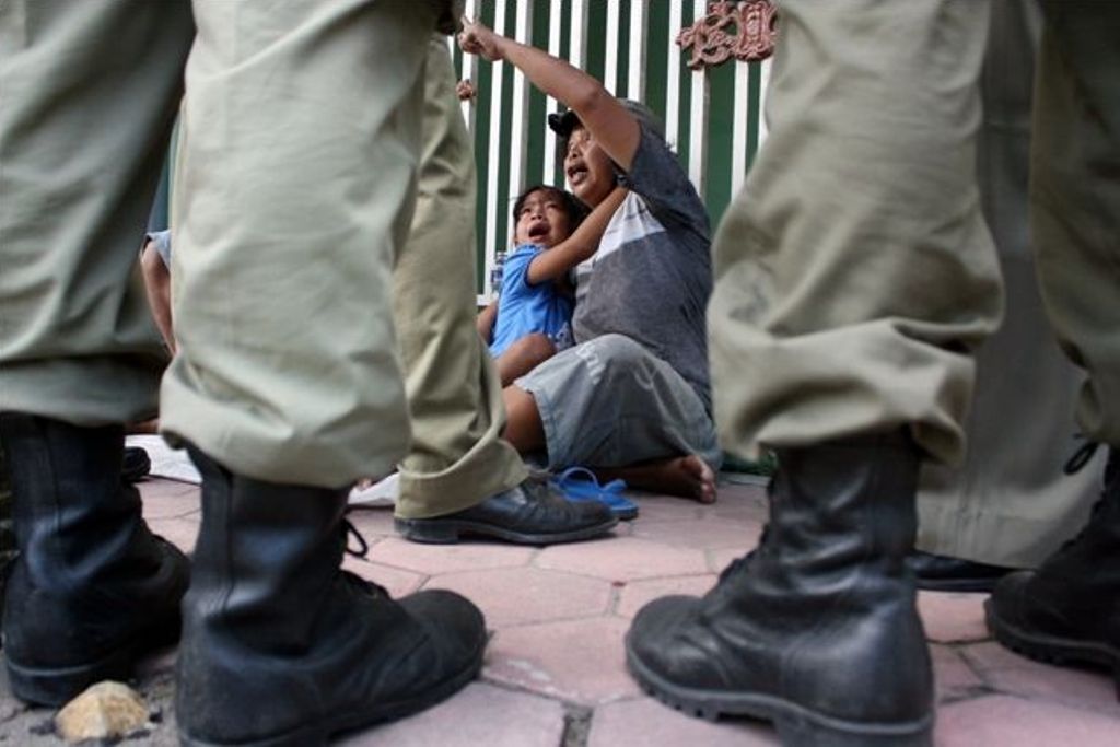 Ilustrasi pengemis dirazia Satpol PP.