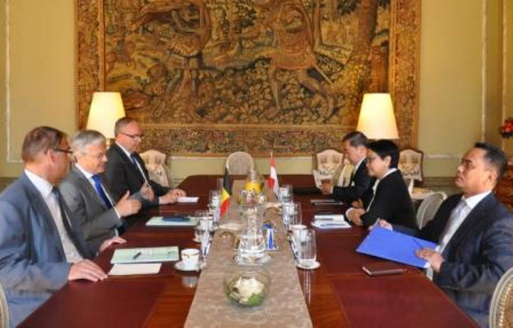 Sambangi Belgia, Menlu Retno Bahas Kunjungan Putri Astrid ke Indonesia