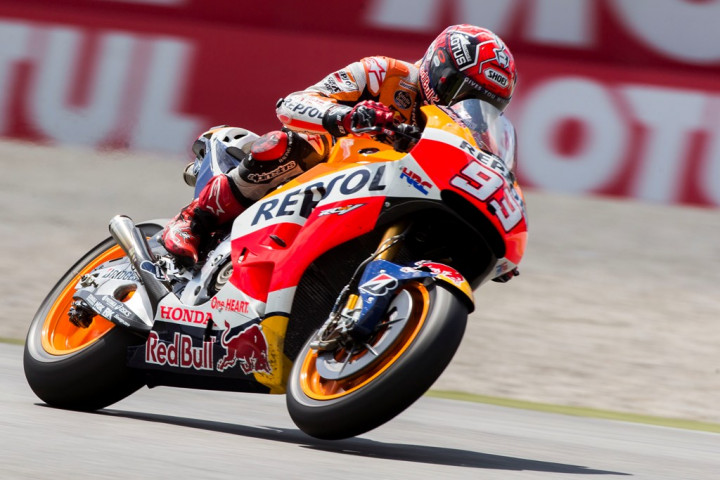 Marquez Taklukkan Rossi di Sesi Pembuka MotoGP Jerman