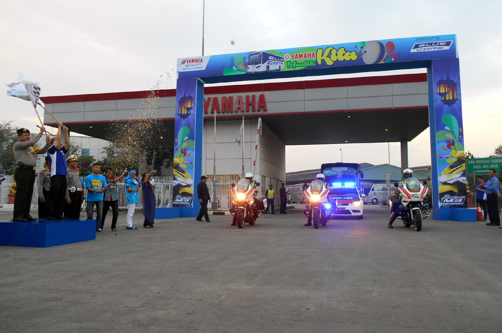 Yamaha Mudik Kita 2015 Berangkatkan 1.250 Pemudik tujuan Yogyakarta dan Semarang/MTVN M. Bagus Rachmanto