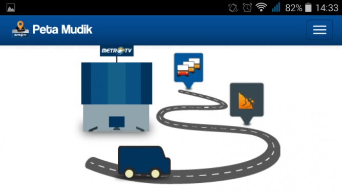 Cari Lokasi Penting Selama Mudik dengan Aplikasi Peta Mudik Metro TV 