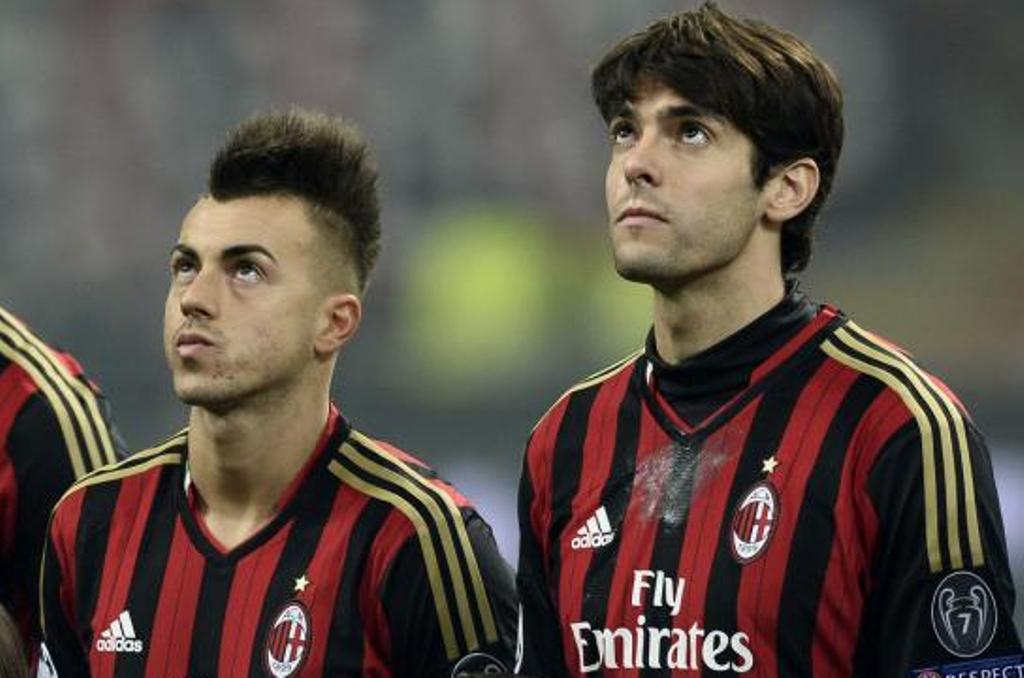 Stephan El Shaarawy dan Ricardo Kaka sesaat sebelum pertandingan (Foto: Google Image)