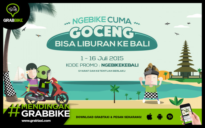 GrabBike Adakan Promosi Pengantaran Gratis dan Kontes Berhadiah