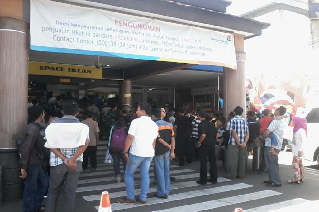 Keramaian di Bandara Husein Sastranegara Bandung, Metrotvnews.com/ Jaenal Mutakin