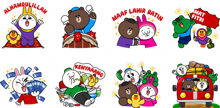 Jelang Idul Fitri, LINE Luncurkan Stiker Spesial Lebaran 